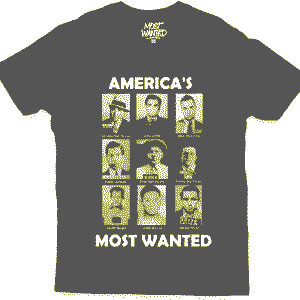 Camisa America's Most Wanted (Public Enemies)