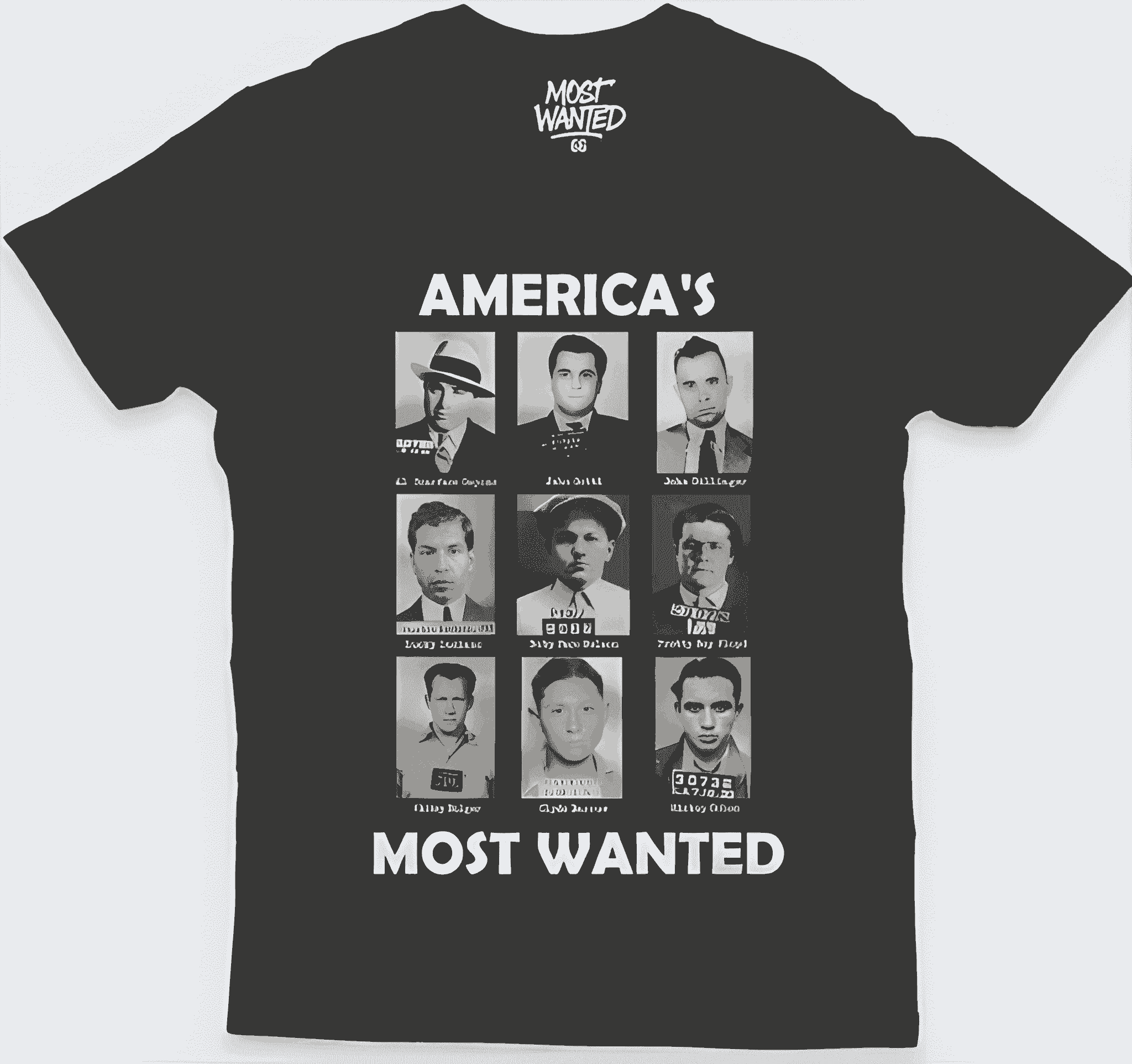 Camisa America’s Most Wanted (Public Enemies)