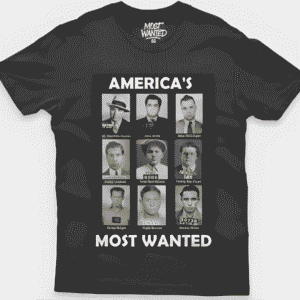 Camisa America's Most Wanted (Public Enemies)