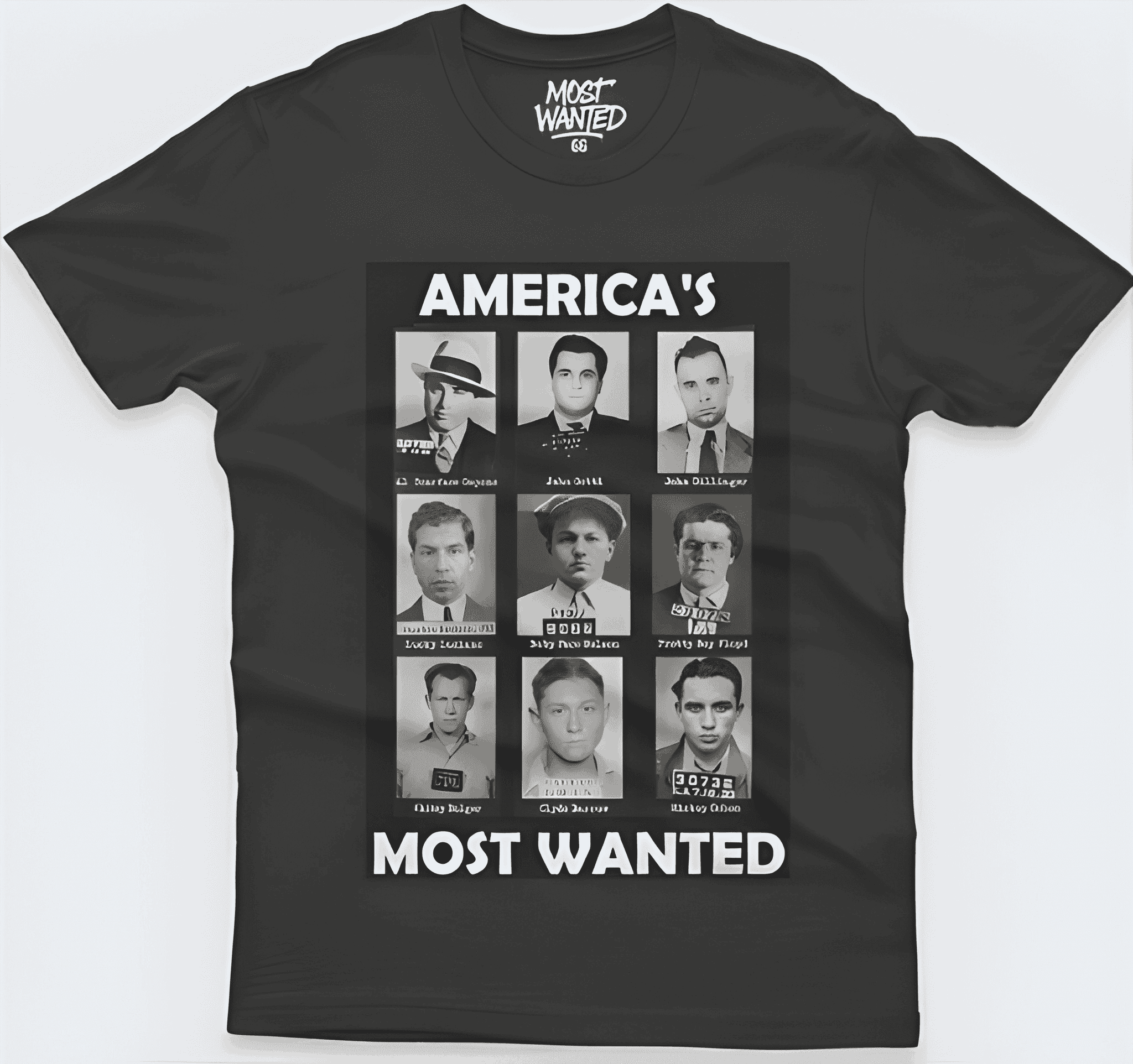 Camisa America’s Most Wanted (Public Enemies)